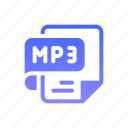 mp3, file, format, extension, document, music