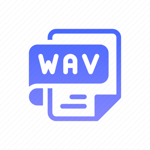 Wav, file, format, extension, document, music icon - Download on Iconfinder