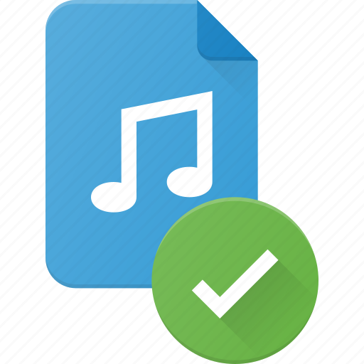 Audio, check, file, music, sound icon - Download on Iconfinder