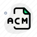 acm, music, audio, format, file