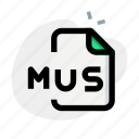 mus, music, audio, format, file, document