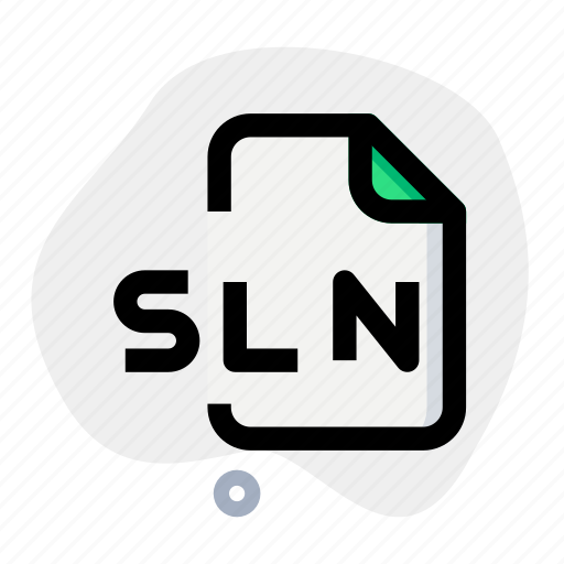 Sln, music, format, sound, file icon - Download on Iconfinder
