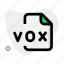 vox, music, audio, format, file 