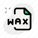 wax, music, fomat, file, audio