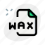 wax, music, fomat, file, audio 