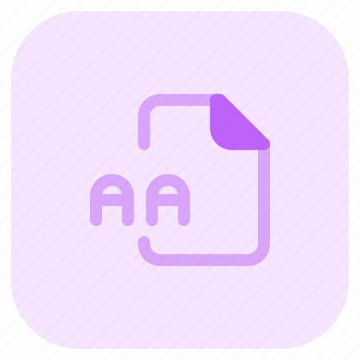 Aa, music, audio, format, multimedia icon - Download on Iconfinder