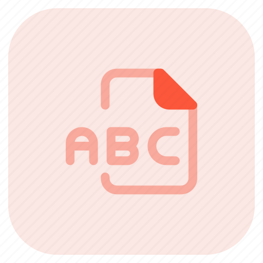 Abc, music, audio, format, file icon - Download on Iconfinder