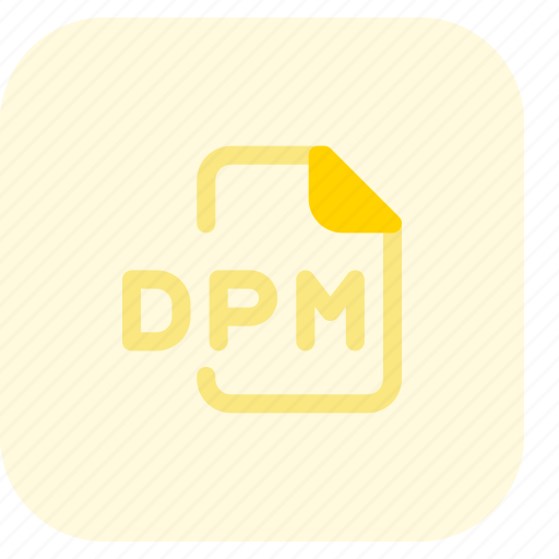Dpm, music, audio, format, document icon - Download on Iconfinder