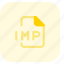 imp, music, audio, format, file, document 
