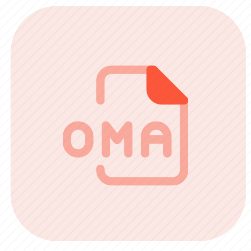 Oma, music, audio, format, sound, file icon - Download on Iconfinder