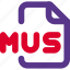mus, music, audio, format, extension 