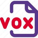 vox, format, file, music, sound
