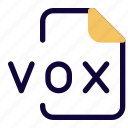 vox, music, audio, format, document, file