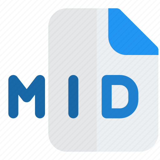 Mid, music, audio, format, sound icon - Download on Iconfinder