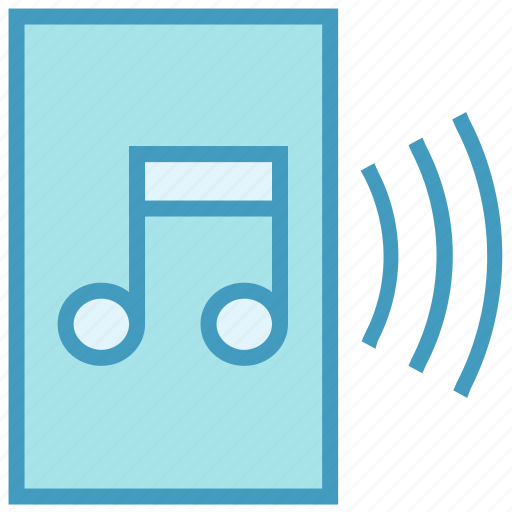 Audio page, file, music, paper, sheet music icon - Download on Iconfinder