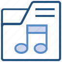 file, folder, multimedia, music note, songs folder 