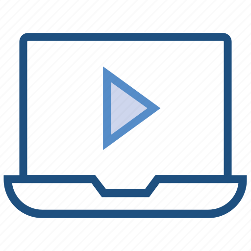 Film, laptop, media play, movie, multimedia, video play icon - Download on Iconfinder