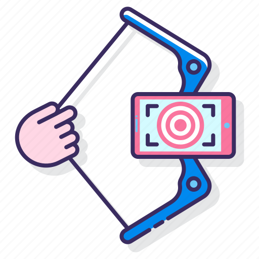 Ar, archery, arrow, bow, game, virtual reality icon - Download on Iconfinder