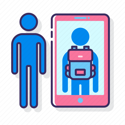 Ar, backpack, bag, briefcase, virtual reality, shopping icon - Download on Iconfinder