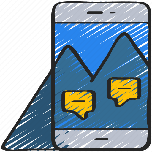Ar, augmented, hiking, in, reality, smartphone icon - Download on Iconfinder