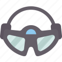 visual, goggles, view, entertainment, device
