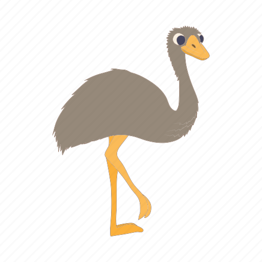 Animal, bird, cartoon, feather, nature, ostrich, wild icon - Download on Iconfinder