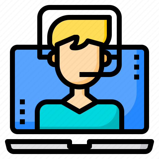 Authentic, business, looking, online, people, support, technology icon - Download on Iconfinder