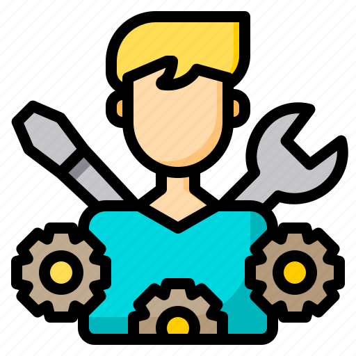 Authentic, business, device, looking, people, technician, technology icon - Download on Iconfinder