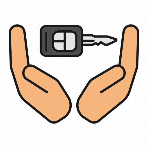 Auto, automobile, car key, lock, palms, unlock, vehicle icon - Download on Iconfinder