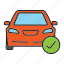 auto, automobile, car, check, checkmark, maintenance, vehicle 