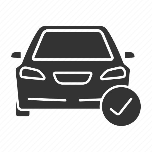 Auto, automobile, car, check, checkmark, maintenance, vehicle icon - Download on Iconfinder