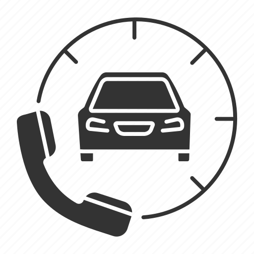 Auto, automobile, car, handset, phone call, taxi, workshop icon - Download on Iconfinder