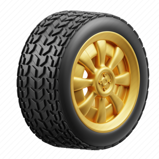 Wheel, car, tire, automobile, automotive, vehicle, repair 3D illustration - Download on Iconfinder