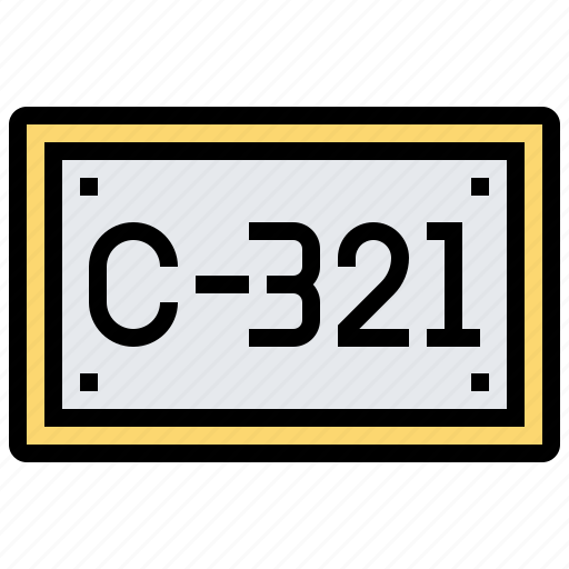 Car, license, number, plate, transportation icon - Download on Iconfinder