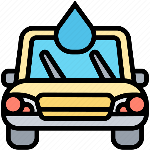 Wiper, windshield, windscreen, cleaner, wet icon - Download on Iconfinder