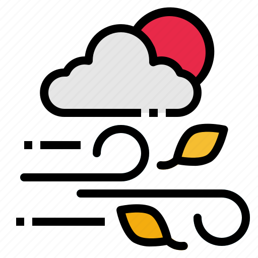 Autumn, leaf, leave, wind, windy icon - Download on Iconfinder