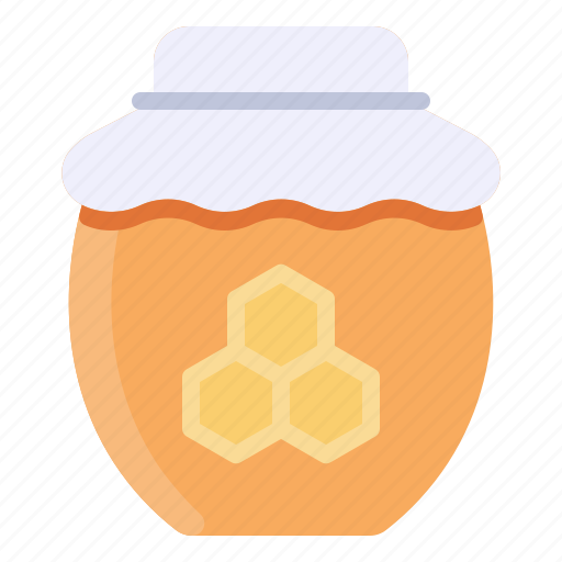 Bee, comb, food, honey, jar, sweet icon - Download on Iconfinder