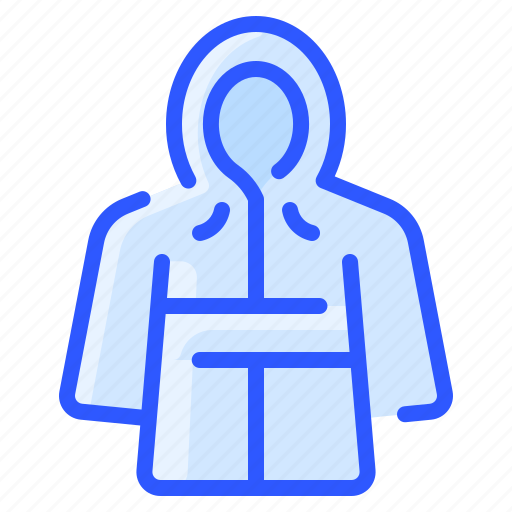 Clothes, coat, jacket, rain, raincoat icon - Download on Iconfinder