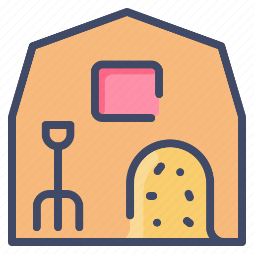 Barn, farm, hay, hayloft, haysack, pitchfork icon - Download on Iconfinder