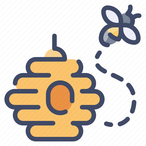 Bee, beehive, hive, honey, honeycomb icon - Download on Iconfinder