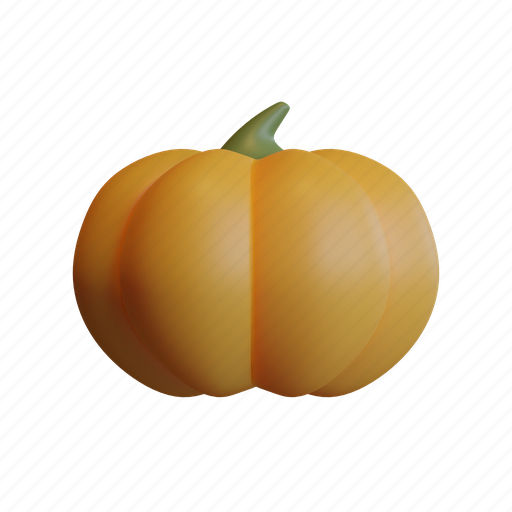 Pumpkin, autumn, fruit, harvest 3D illustration - Download on Iconfinder