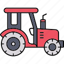 tractor, vehicle, agriculture, farming, farm, transport, transportation, truck, gardening
