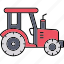 tractor, vehicle, agriculture, farming, farm, transport, transportation, truck, gardening 