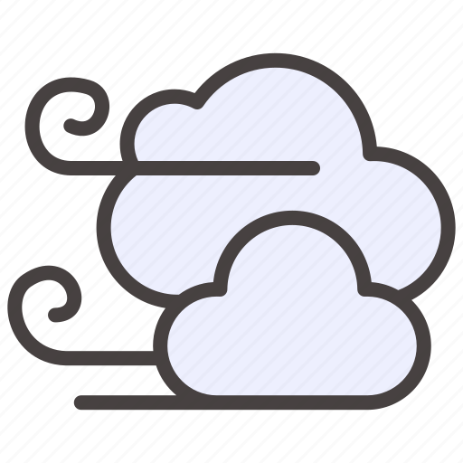 Autumn, cloud, fall, weather, wind, windy icon - Download on Iconfinder