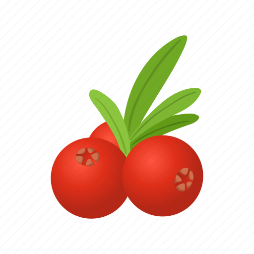 Autumn, berry, cartoon, fruit, nature, red, rowan icon - Download on Iconfinder