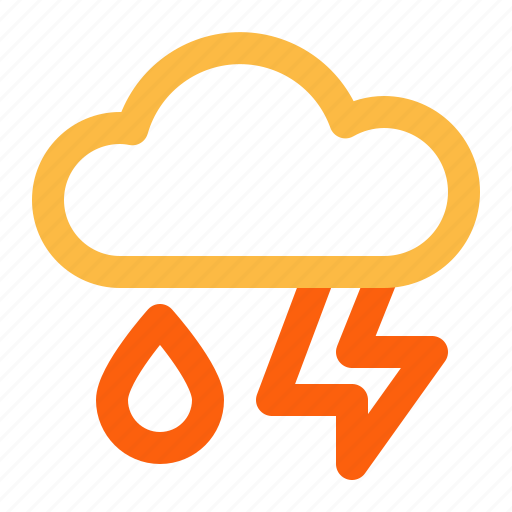 Thunder, rain, weather, cloud icon - Download on Iconfinder