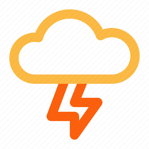 Thundercloud, weather, cloud, thunder icon - Download on Iconfinder