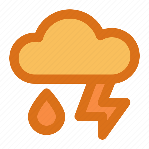 Thunder, rain, weather, forecast icon - Download on Iconfinder