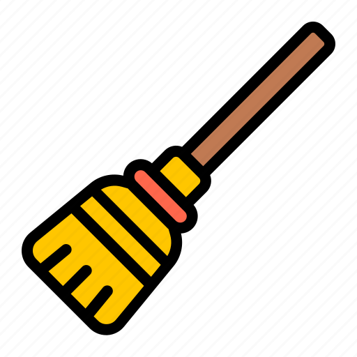 Broom, tool, broomstick, equipment, brush, sweeping, sweep icon - Download on Iconfinder