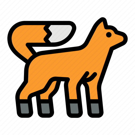 Fox, animal, wild, nature, wildlife, tail, hunter icon - Download on Iconfinder